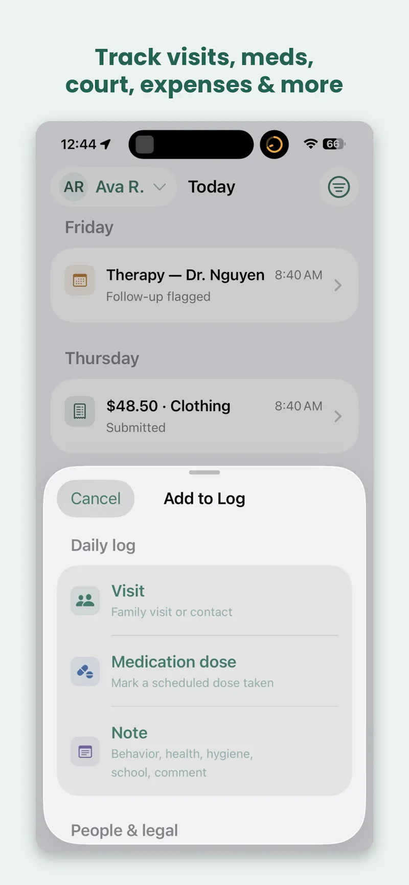 Foster Log screenshot 4