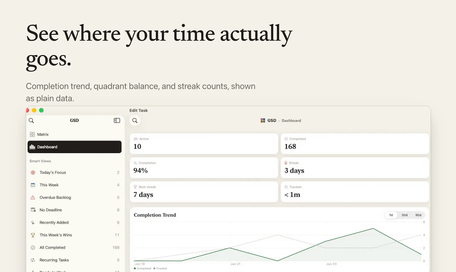 GSD Task Manager screenshot 5