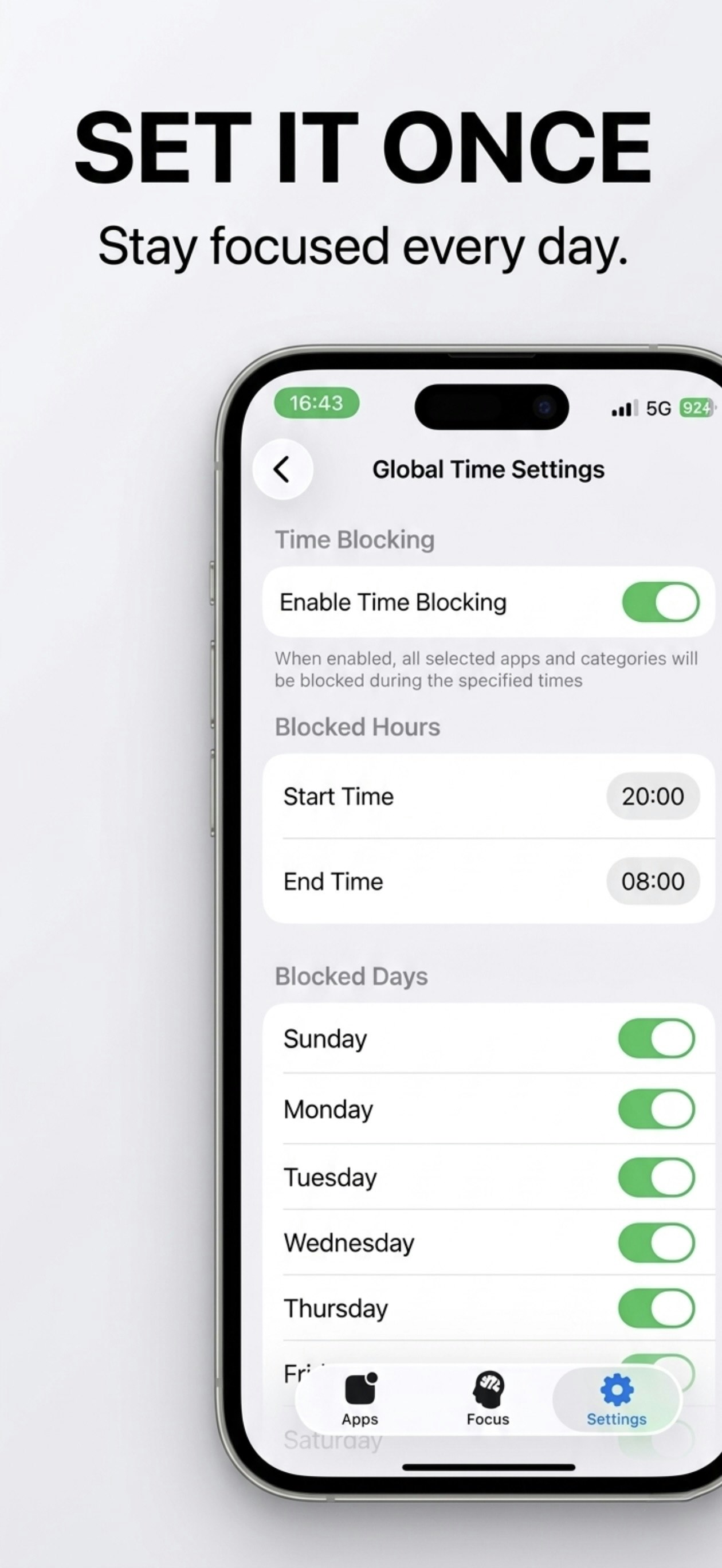 ScrollBye: No data collected App Blocker gallery image