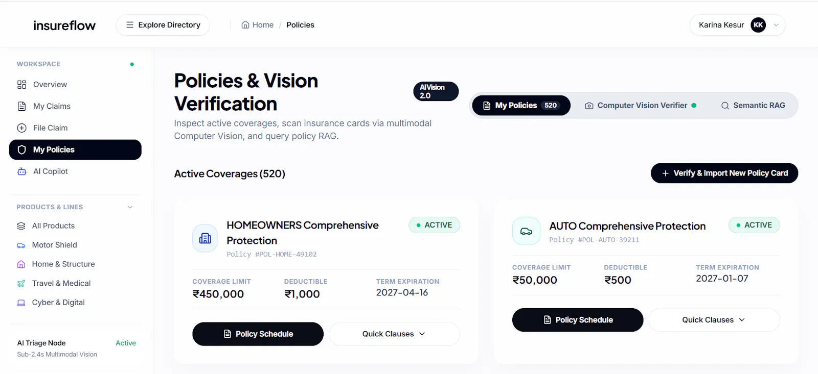 InsureFlow screenshot 2