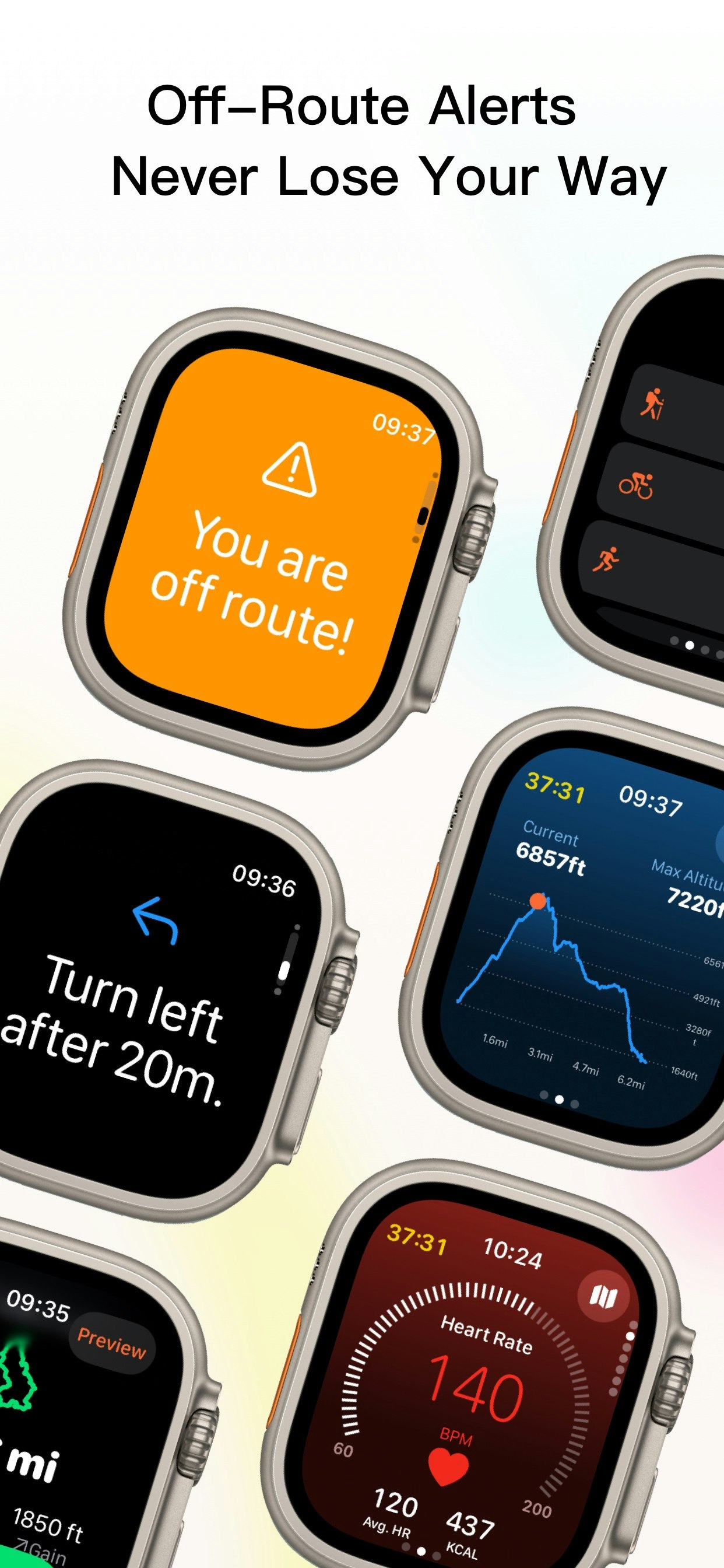 Tooboo - Hiking app for Apple Watch gallery image