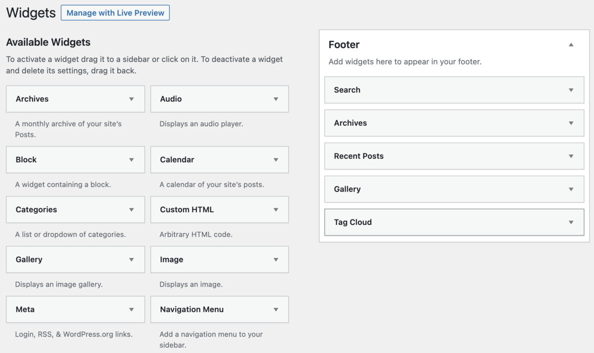 Editor classico e widget classici - Un must per chiunque preferisca il vecchio WordPress media 5