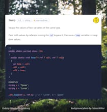 30 seconds of C# gallery image