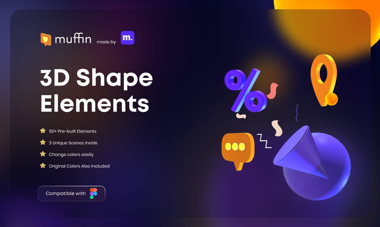 Muffin-3d Shapes gallery image