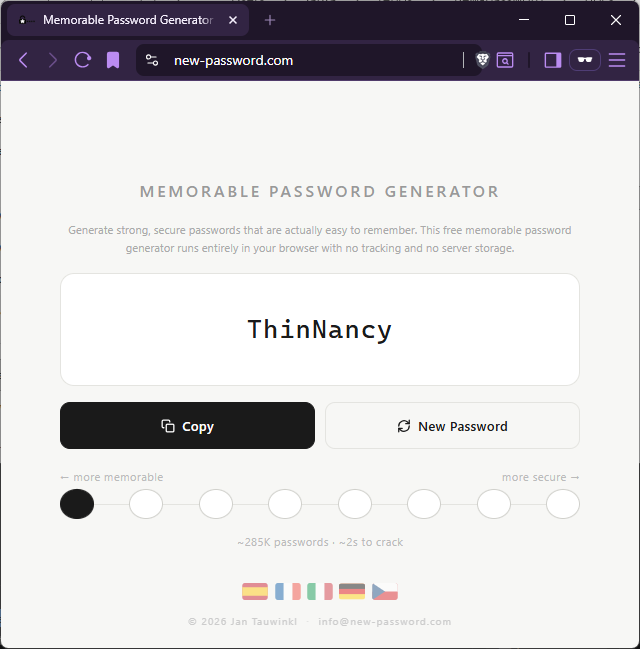 Memorable Password Generator gallery image
