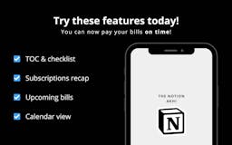 Notion Template - Subscription Tracker media 1
