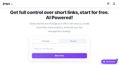 jmpz.io All-in-One URL Shortener with AI gallery image