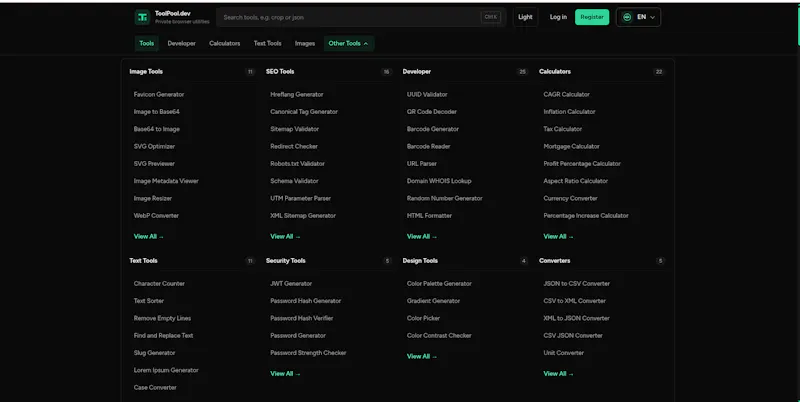 ToolPool.dev screenshot 2