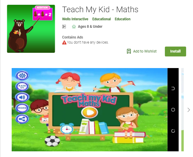 Teach My Kid - Maths