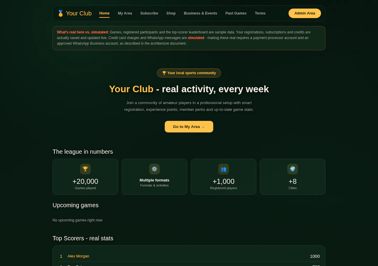Club Manager screenshot 1