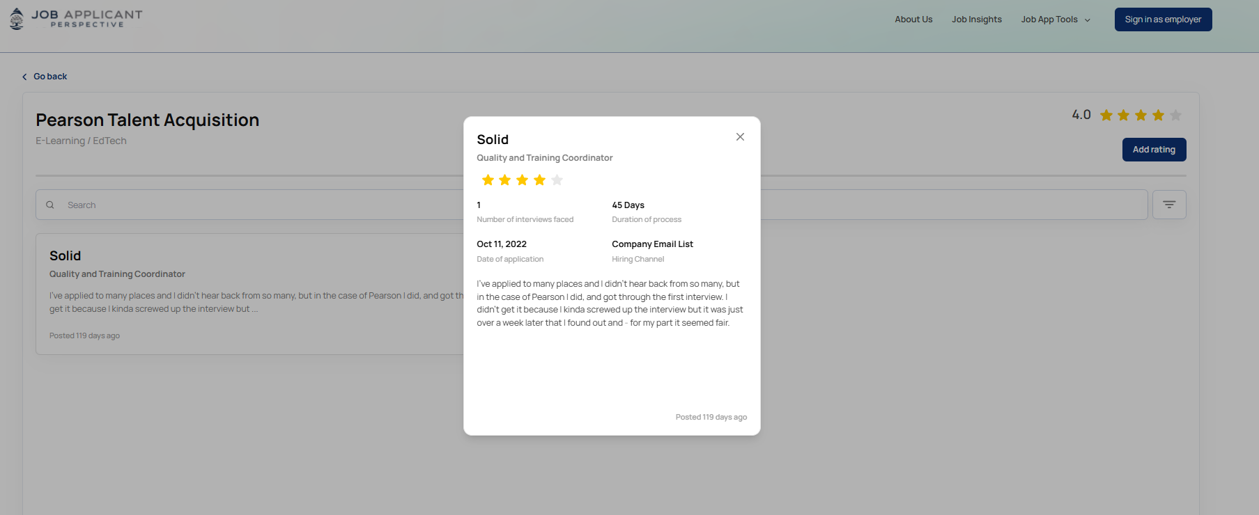 The Job Applicant Perspective gallery image