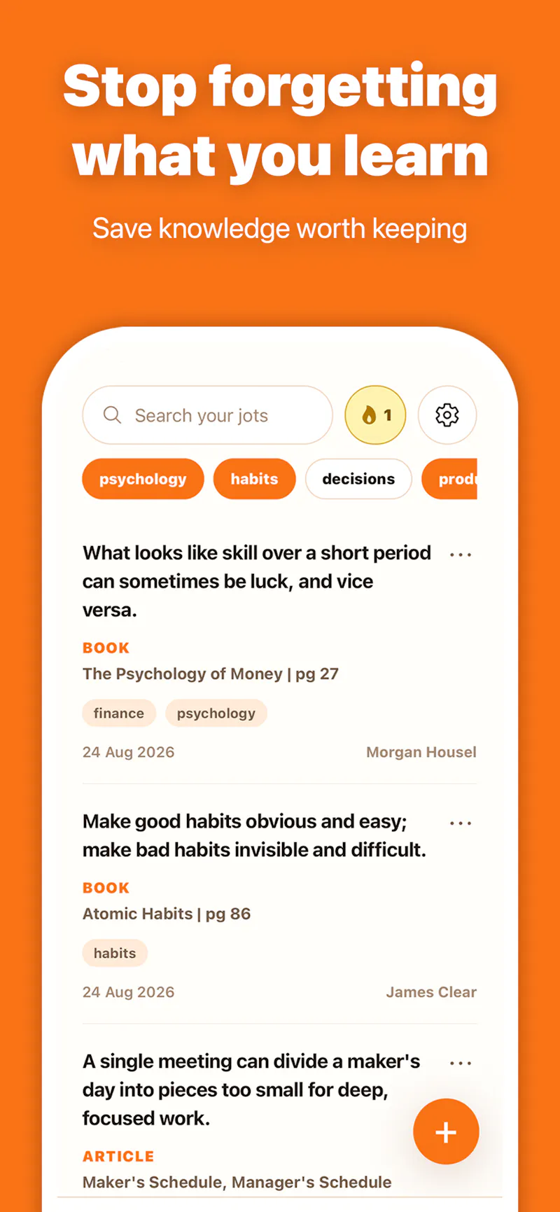 Jotter: Remember What Matters screenshot 1