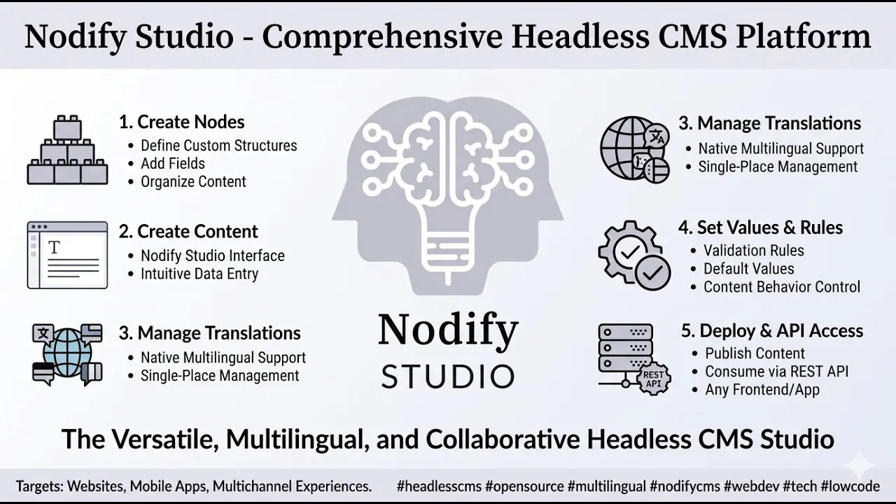Nodify Headless CMS gallery image