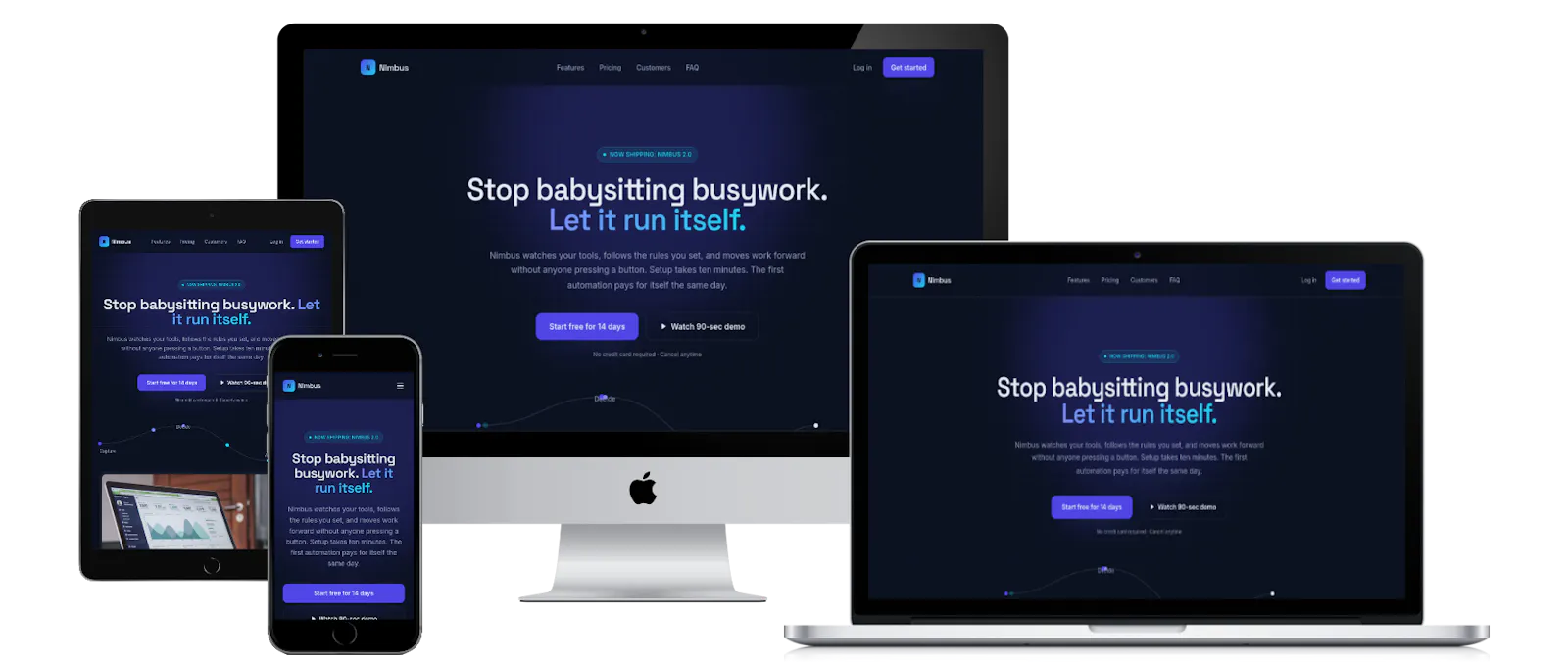 Free Download: Landing Page Template screenshot 1