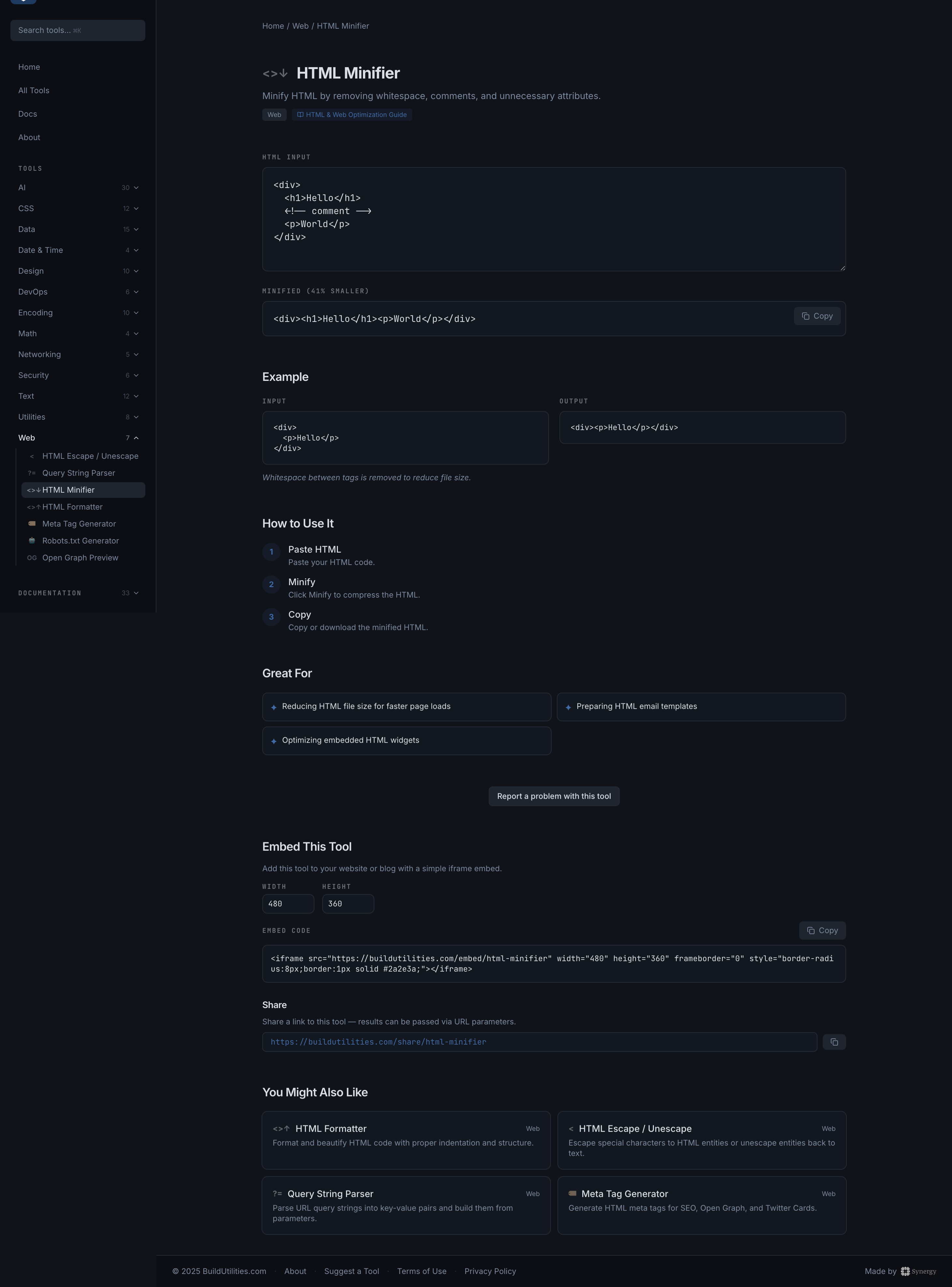 BuildUtilities - Screenshot 4 showing product features and functionality