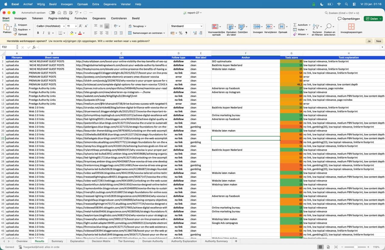 VerifyBacklinks - Main product screenshot demonstrating key features and user interface