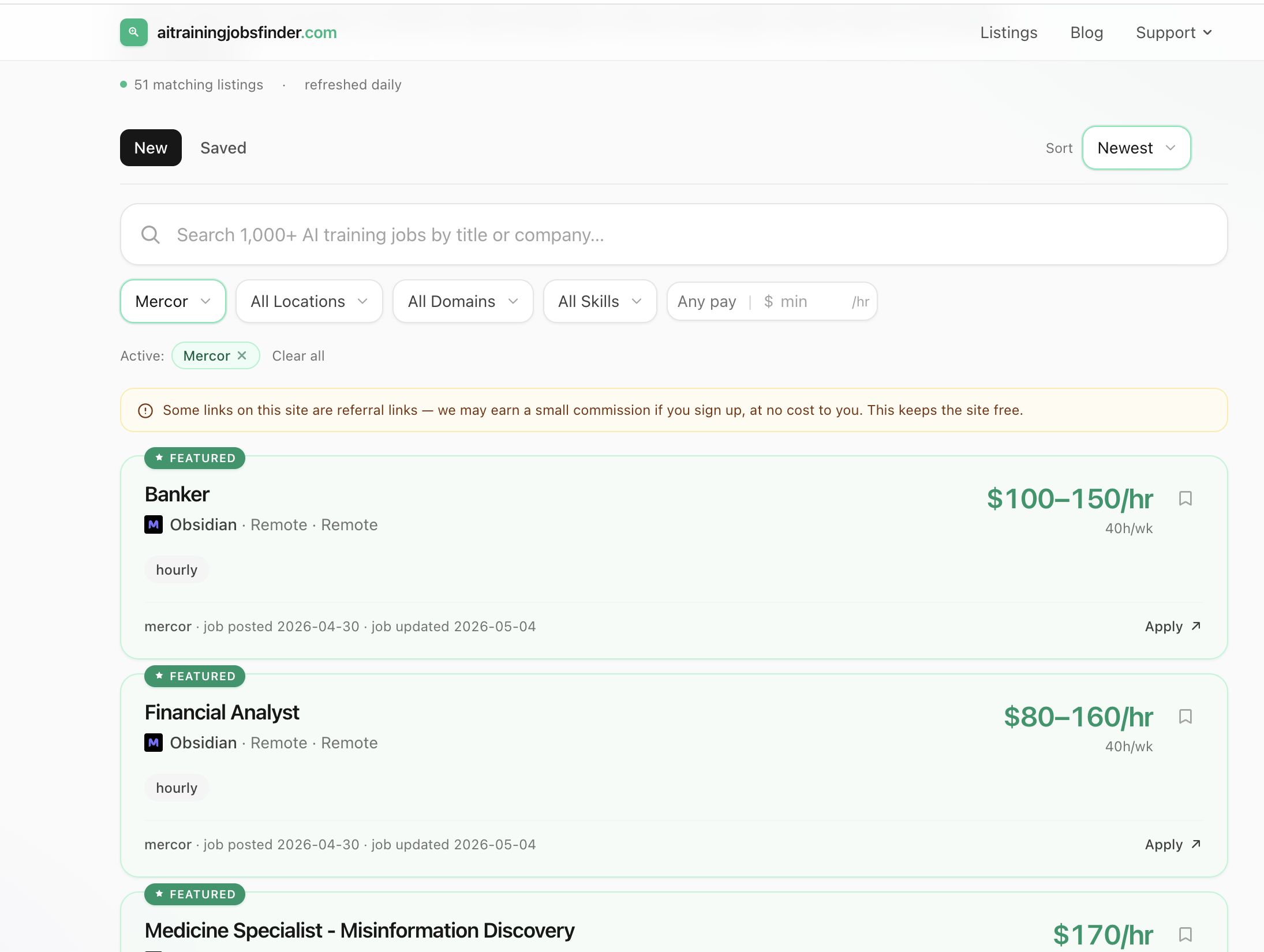 AI Training Jobs Finder gallery image