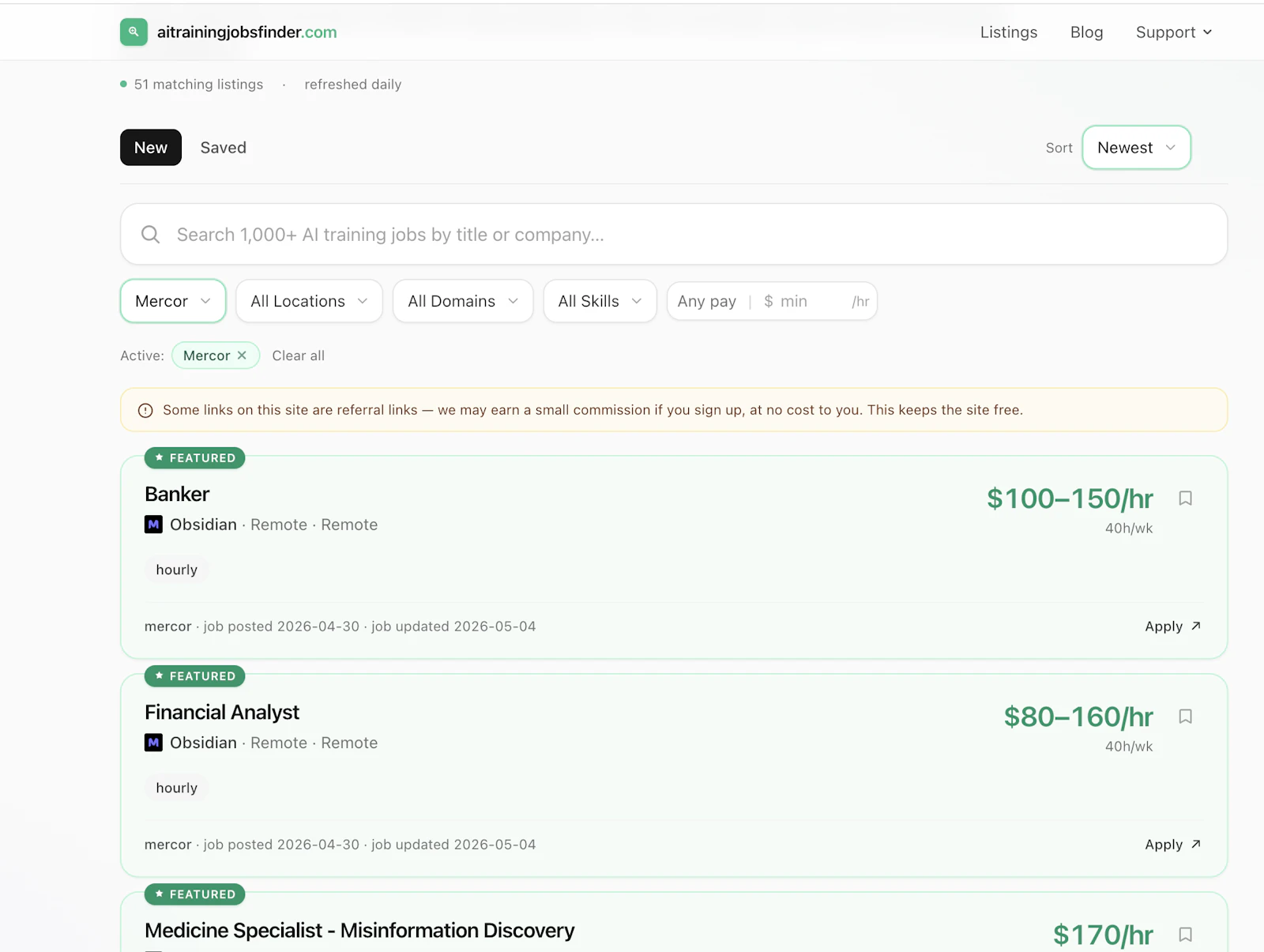 AI Training Jobs Finder screenshot 2