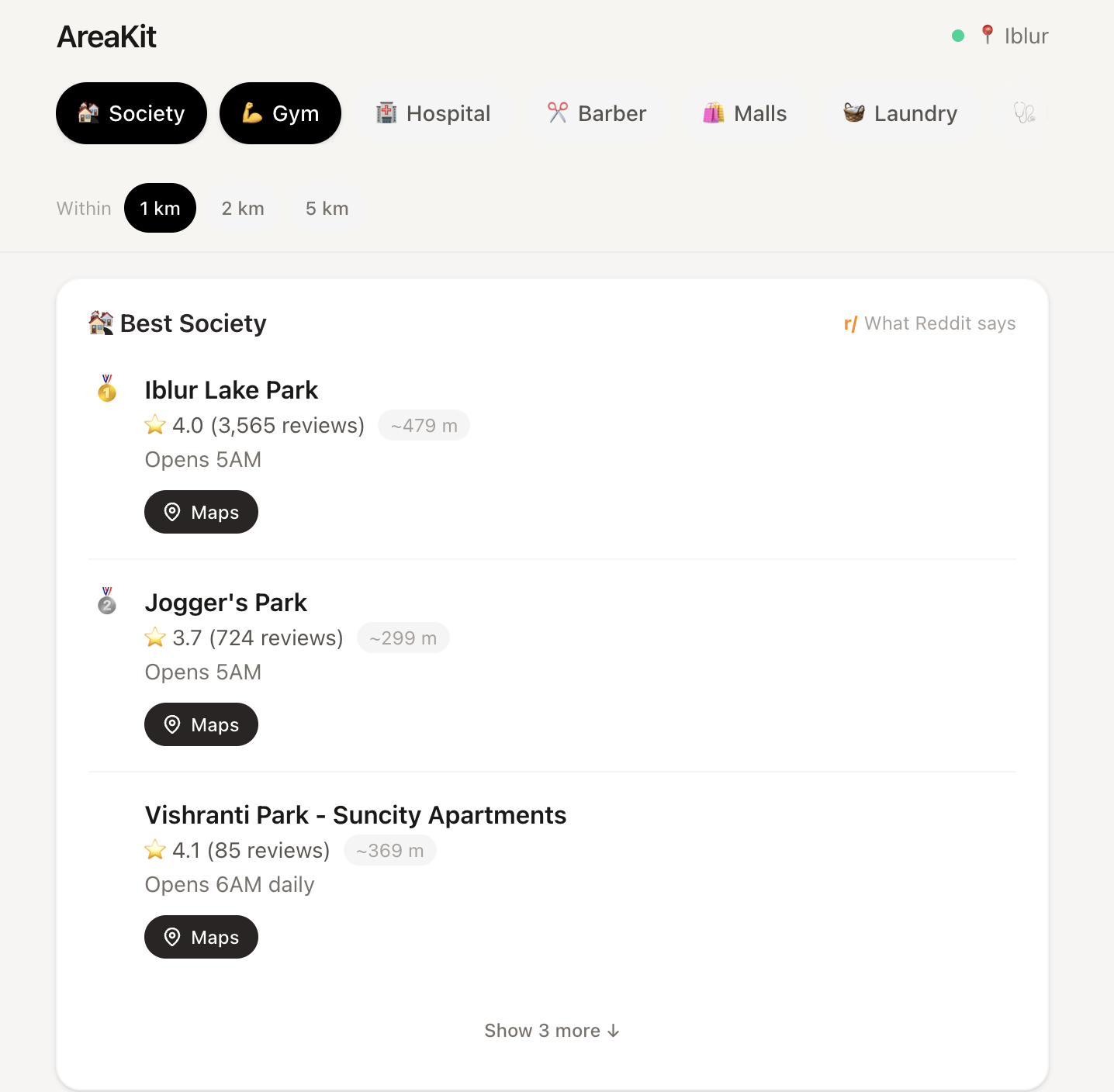AreaKit — Discover What's Near You gallery image