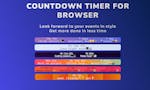 Countdown for browser image