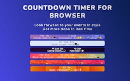 Countdown for browser media 1