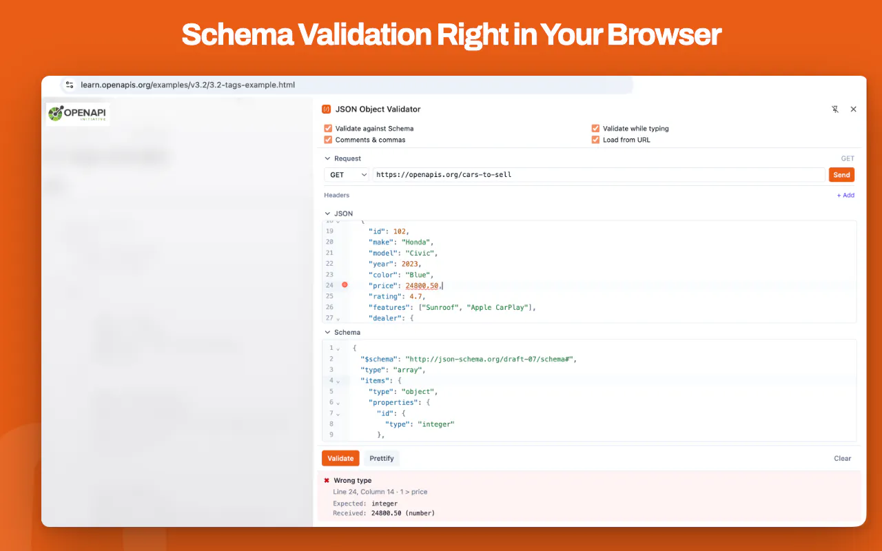 JSON Object Validator gallery image