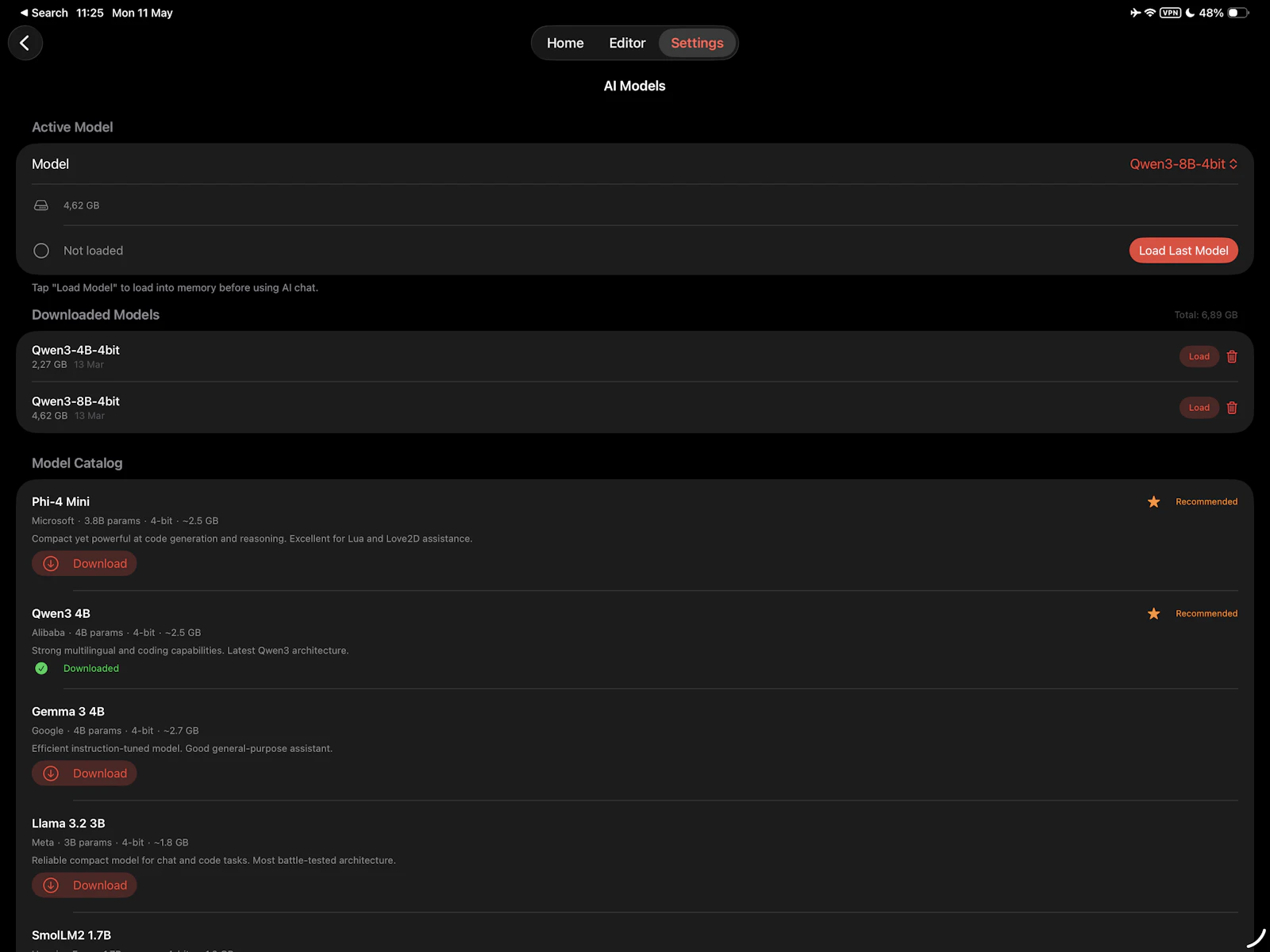 Love2D Launcher screenshot 1