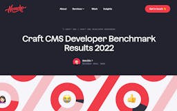 Craft CMS Developer Benchmark Results media 1