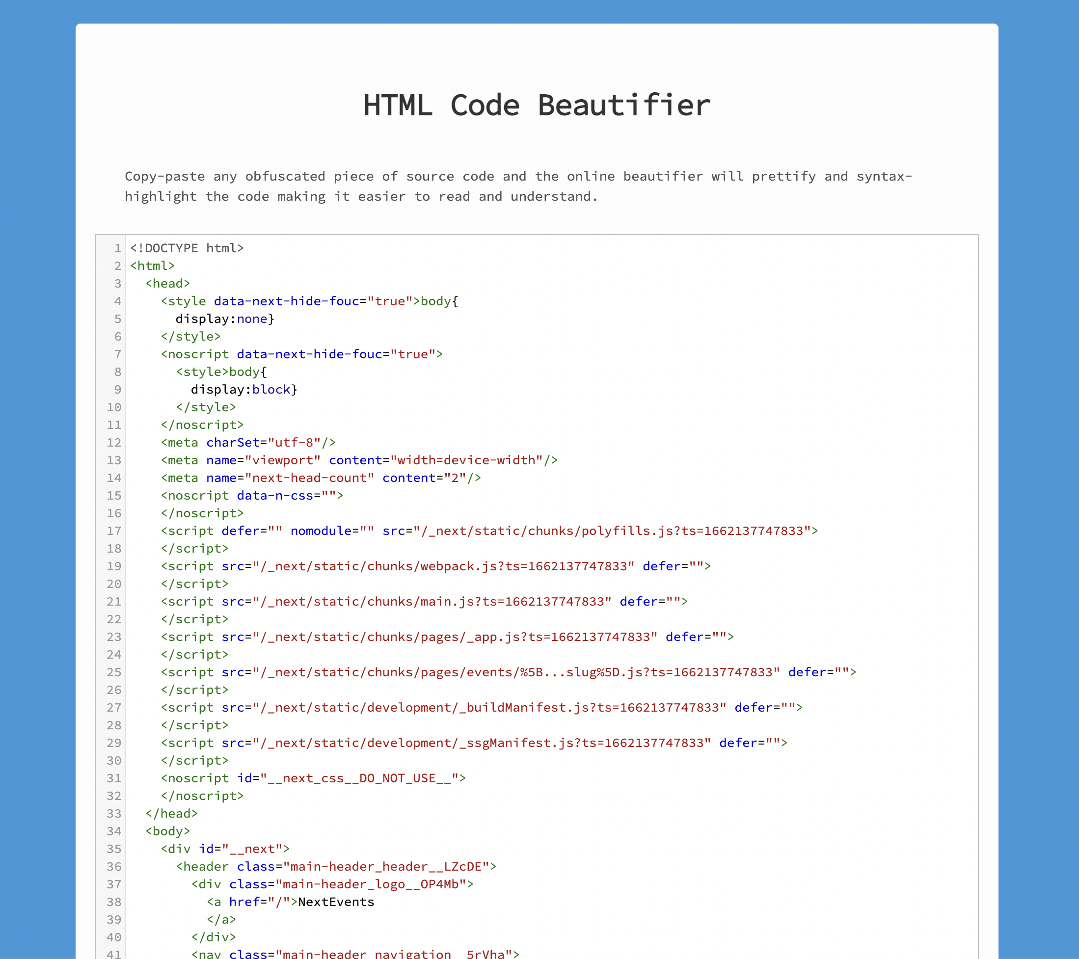 Html güzelleştir - HTML'nin kopyala yapıştırıcısı ve güzelleştirici bir sürüm alın medya 1
