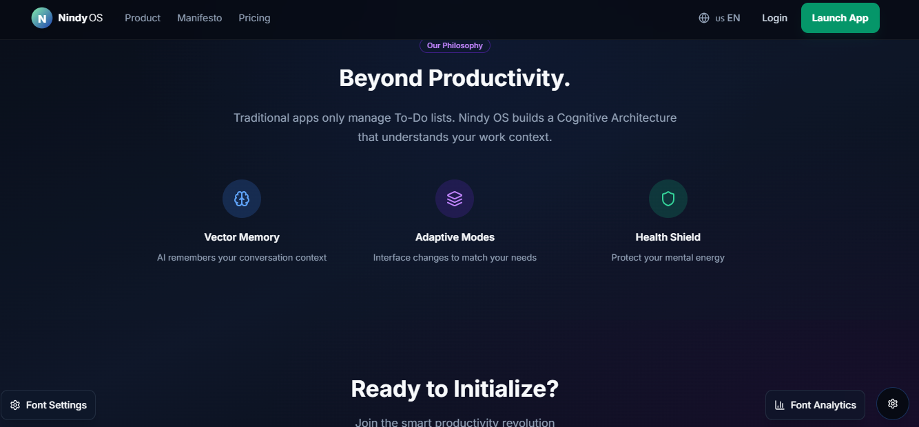 Nindy OS gallery image