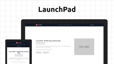 LaunchPad - Mobile App Landing Page gallery image