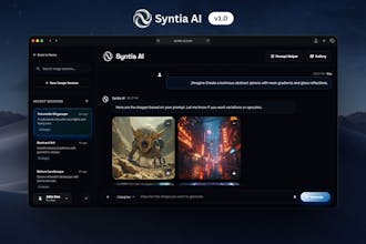 Syntia – AI SaaS Dashboard Template gallery image