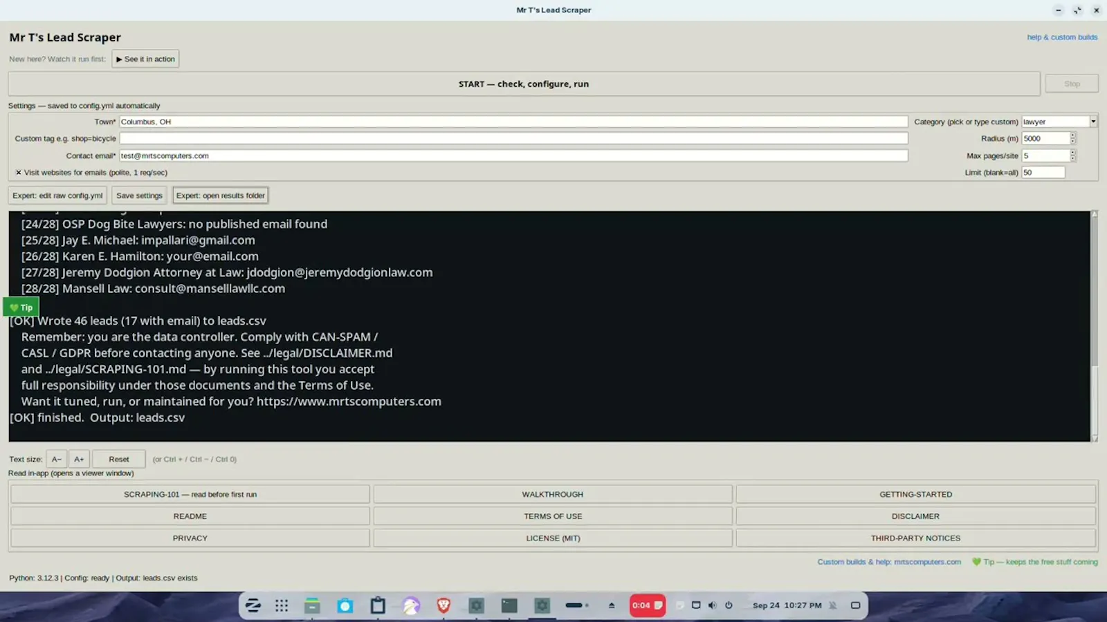 Local Lead Scraper screenshot 1 (video preview)