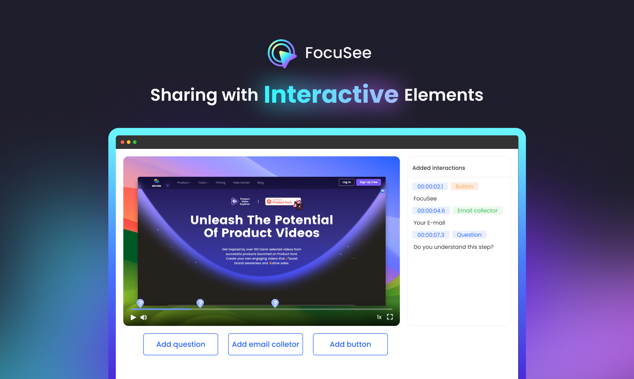 Focusee - Автоматические записи экрана в потрясающие видео продукта медиа 4