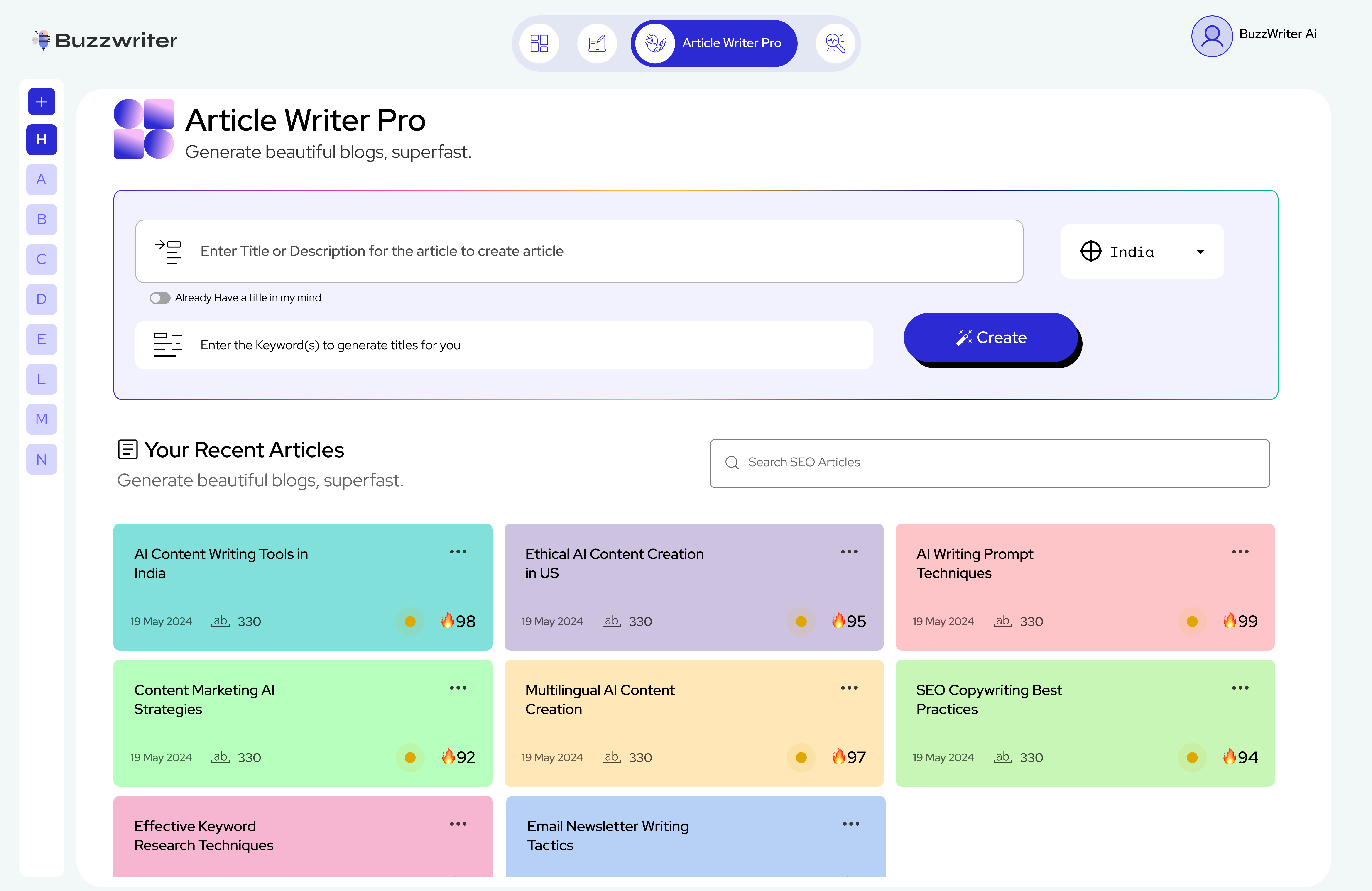Buzzwriter AI gallery image