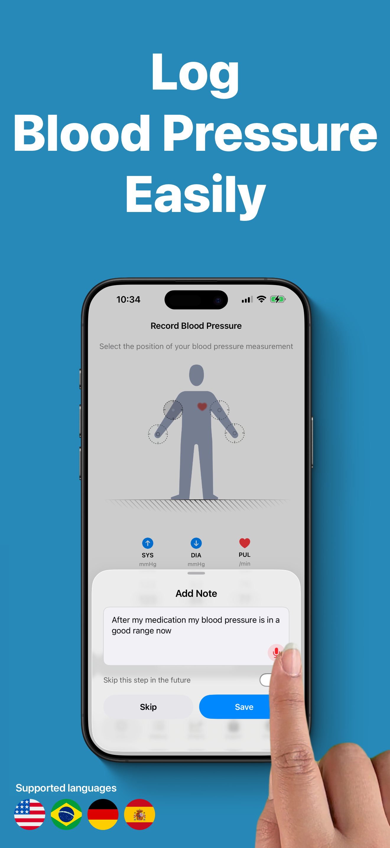 Beat It! Blood Pressure Log App gallery image