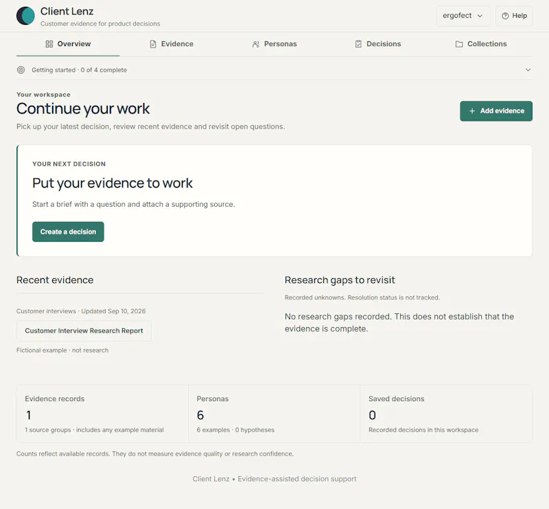 Client Lenz screenshot 2