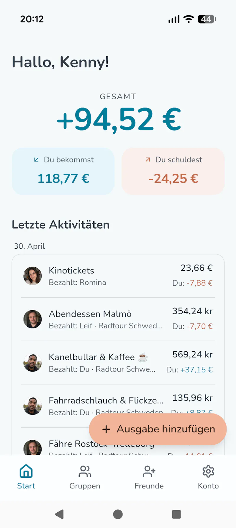 Sharli - expense splitting app screenshot 5