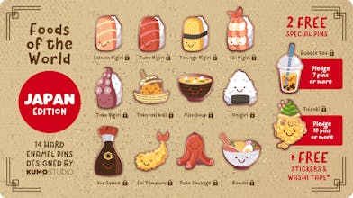 Kumo JAPAN Enamel Pins gallery image