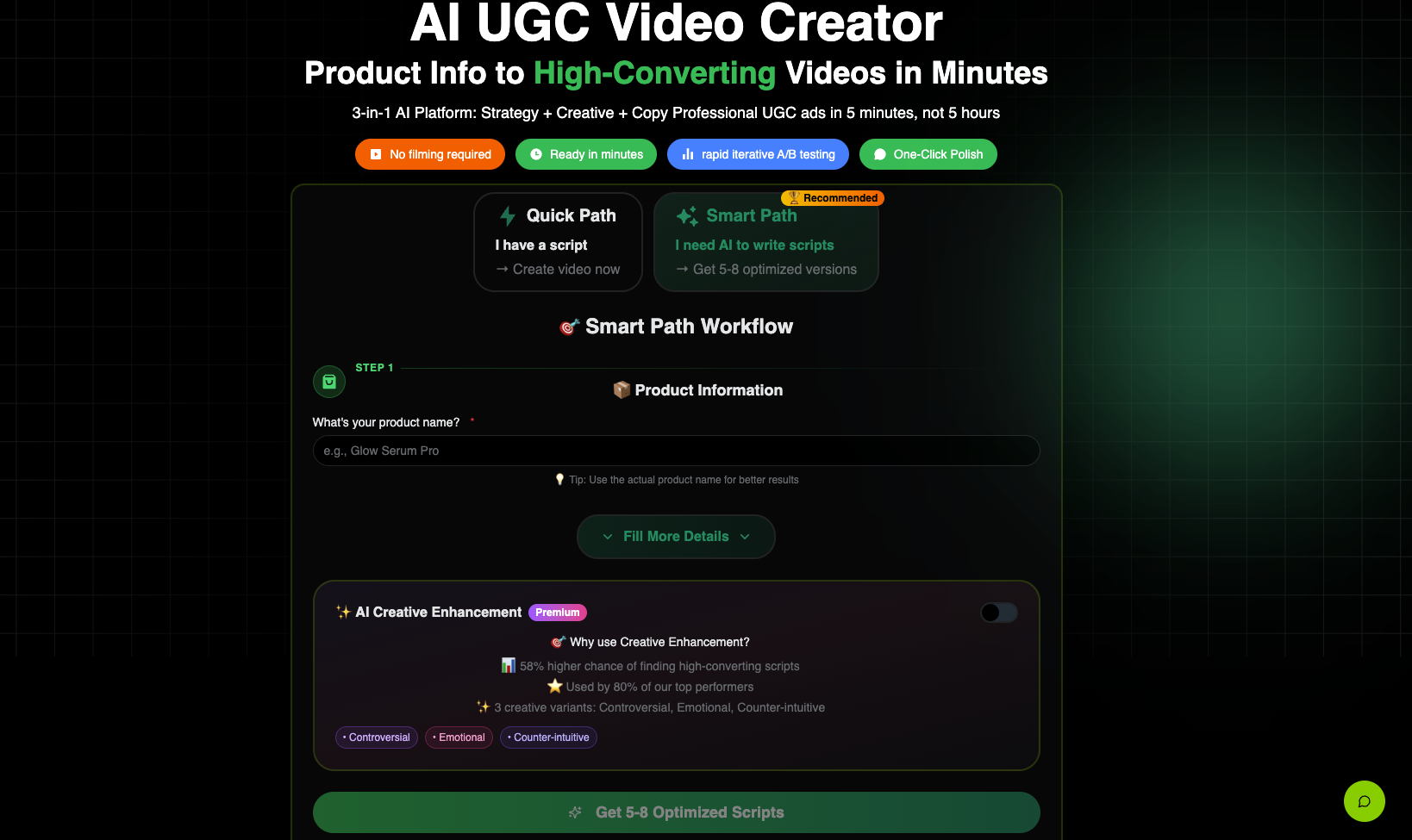 AI UGC Video Creator  gallery image
