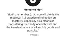 Memento Mori App media 1