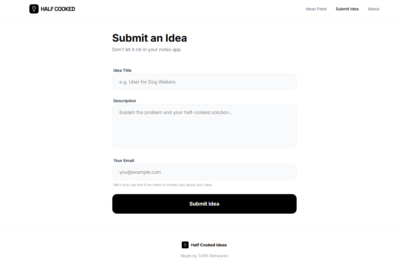 Half Cooked Ideas gallery image
