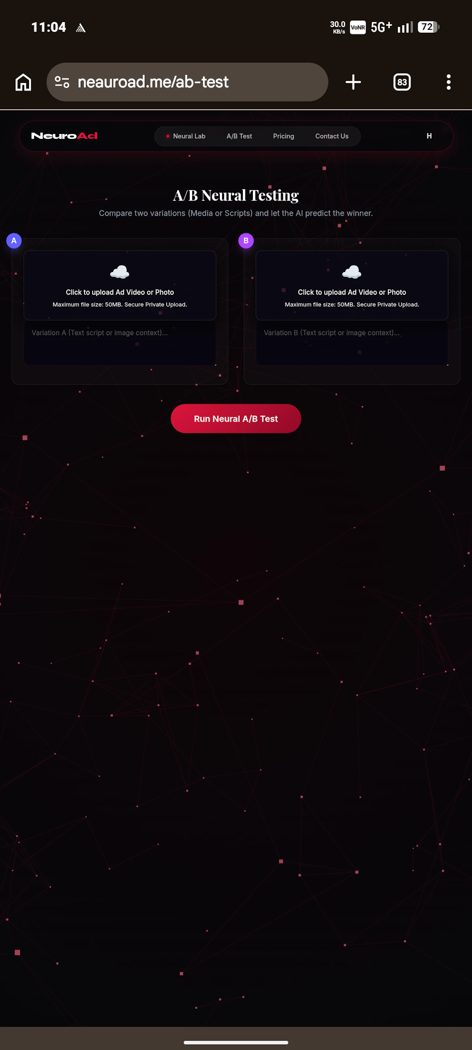 Neauroad.me screenshot 1