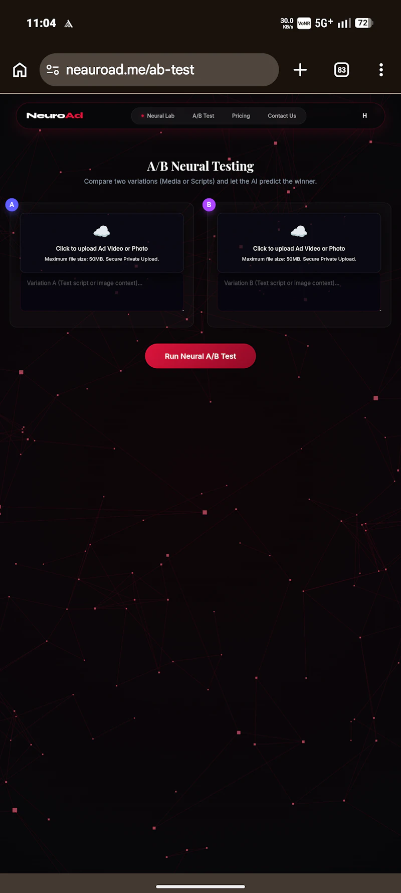 Neauroad.me screenshot 1