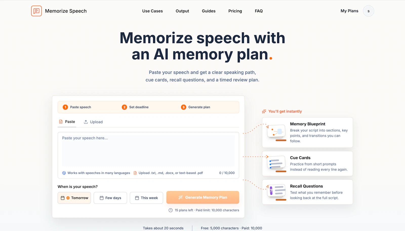 Memorize Speech screenshot 2