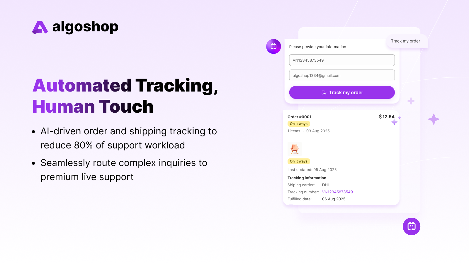 Algoshop AI Sales Chatbot gallery image
