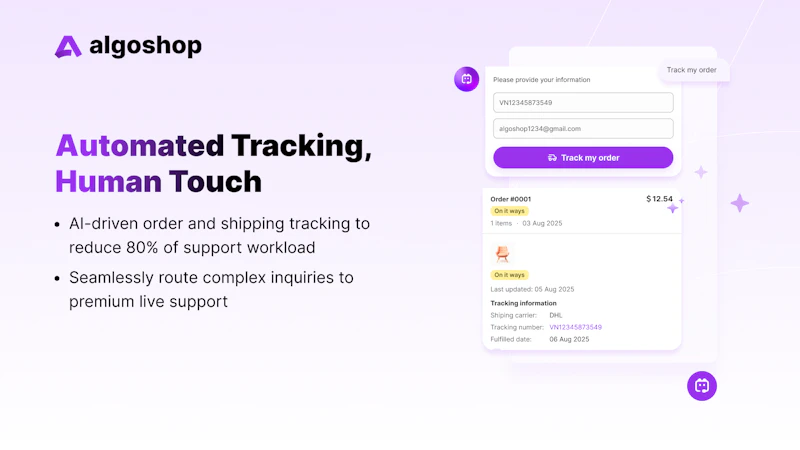 Algoshop AI Sales Chatbot screenshot 2
