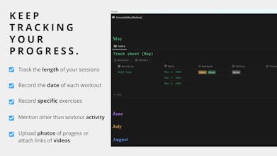 Accountability Template for Workout gallery image