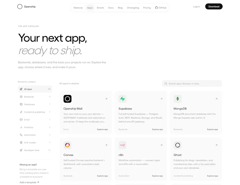 OpenShip Cloud screenshot 2