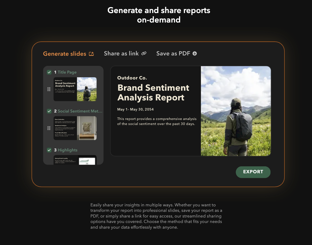 Clamor - Screenshot 2 showing product features and functionality